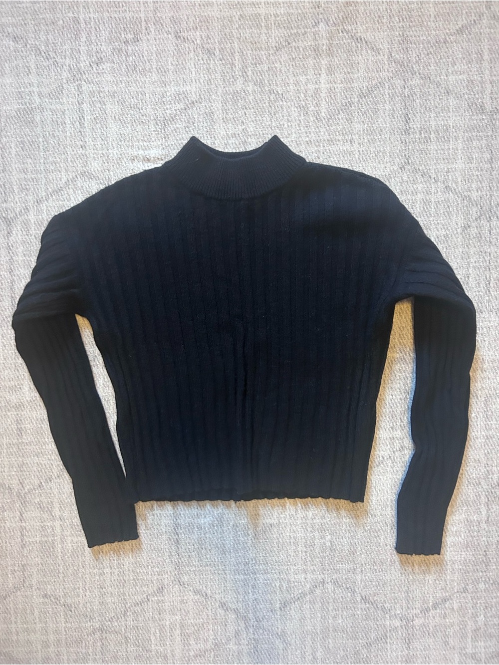 Madewell Ribbed Mock Neck Sweater